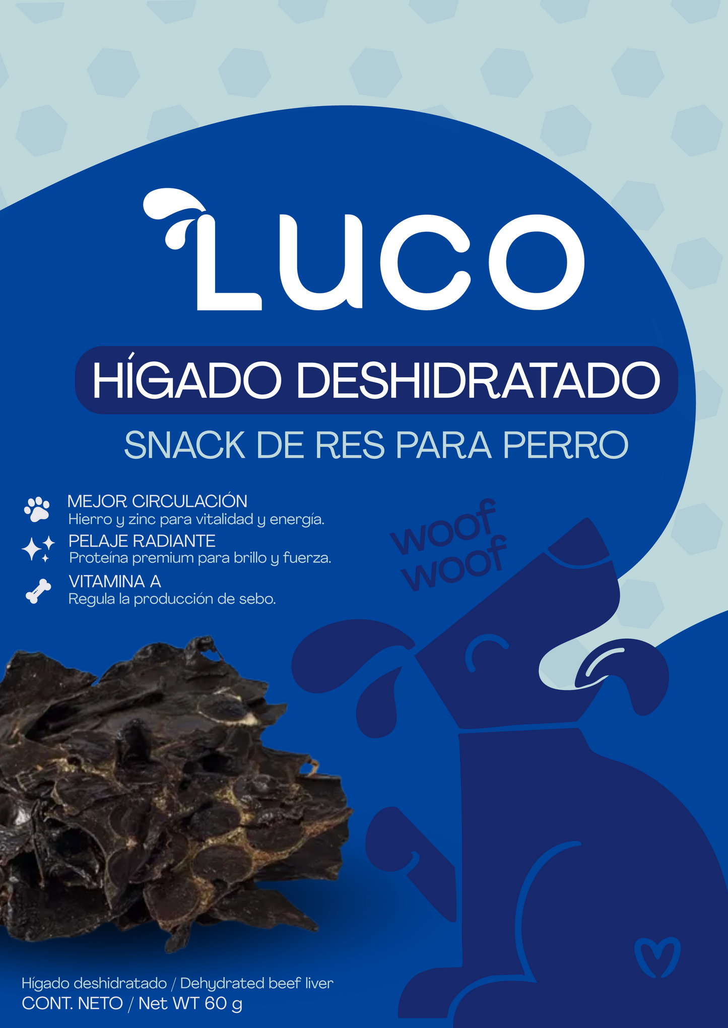 Hígado de Res Deshidratado 100 gr | Snack Premium para Mascotas - Luco